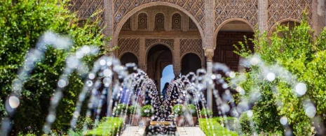 Hof der Alhambra in Granada