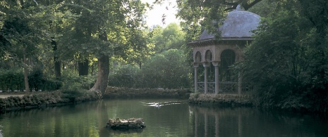 Laube im Park María Luisa in Sevilla