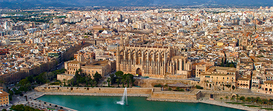 Vue aérienne de Palma de Majorque © Zixia 123rf