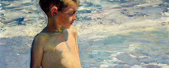 Chłopiec z łódką. Joaquín Sorolla