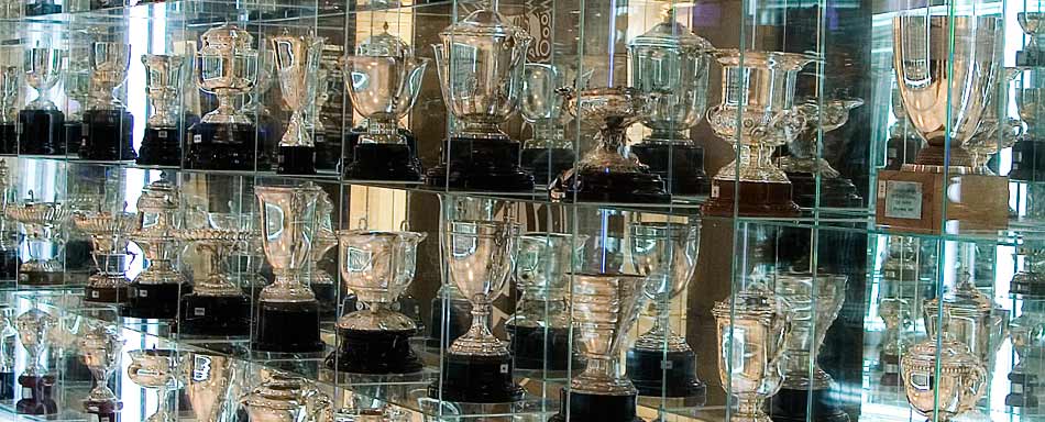 Trophées de l'un des clubs participant à la Liga