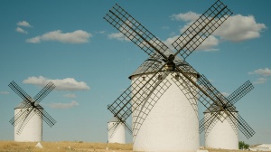 Molinos en Campo de Criptana. Ciudad Real