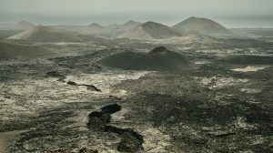 Volcanic landscape in Lanzarote