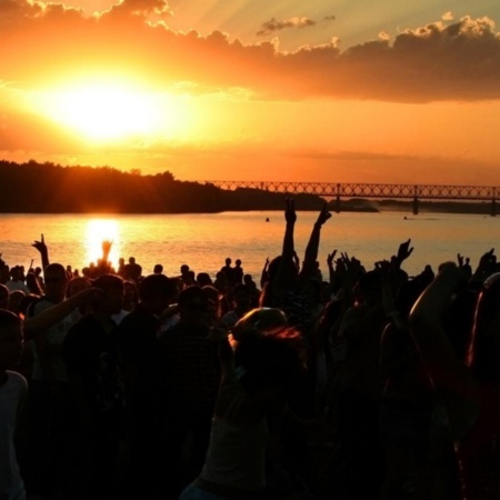 Fête sur la plage