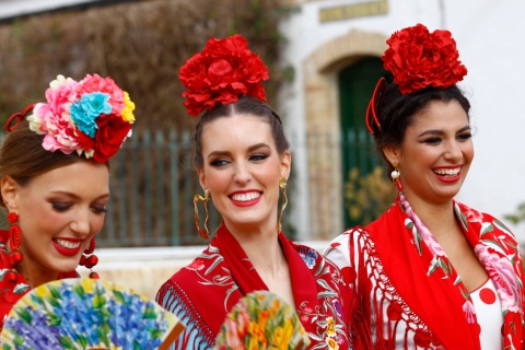 Spanische Haute-Couture Flamenco-Mode