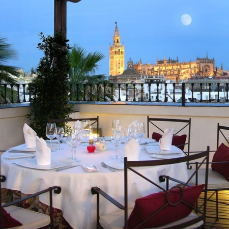 Terrasse im Vincci Hotel La Rábida