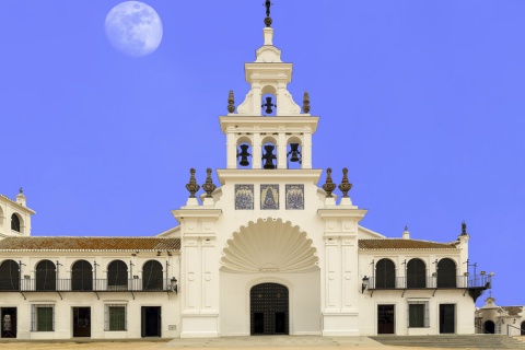 A ermida de El Rocío, em Almonte (Huelva, Andaluzia)