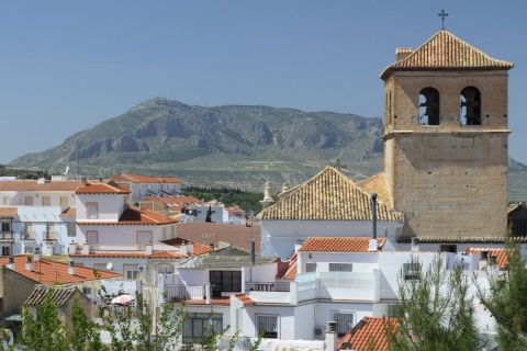 Vista panorâmica de Baza, em Granada (Andaluzia)