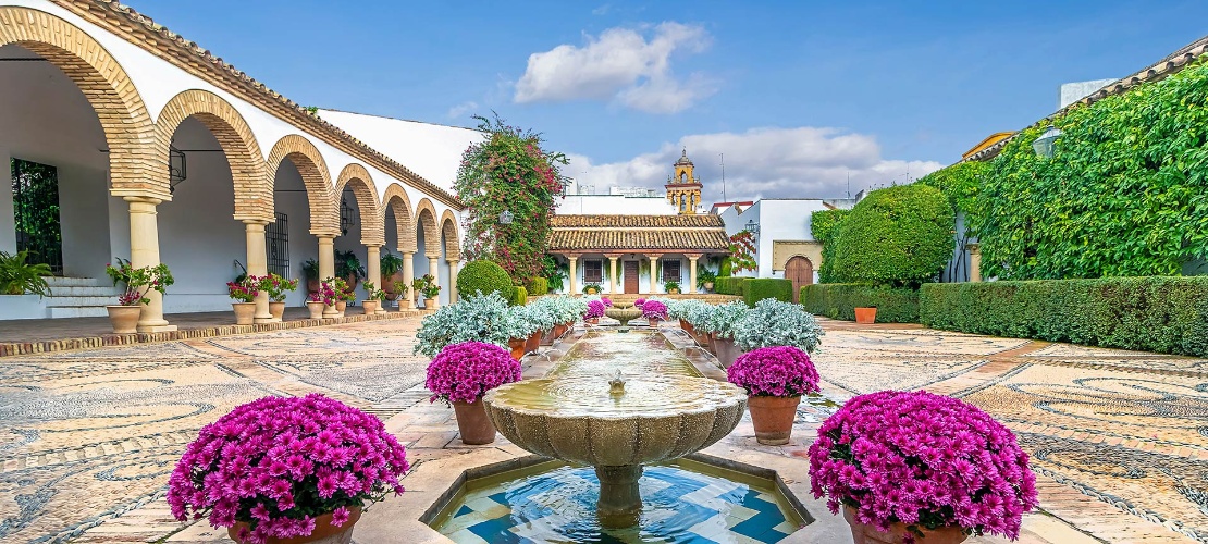 Innenhof des Viana-Palasts. Córdoba