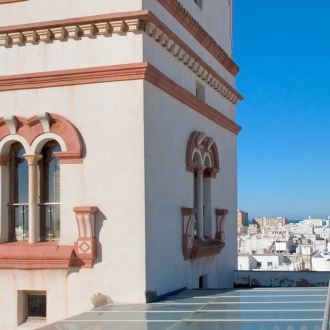 Vista exterior da Torre Tavira, Cádiz