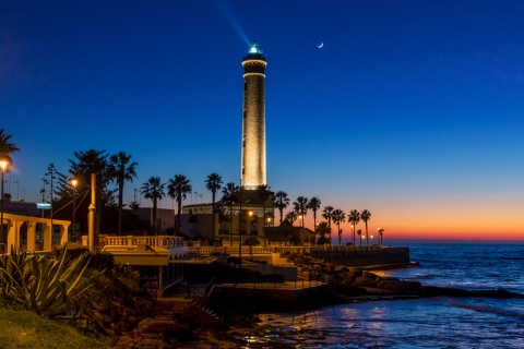 Leuchtturm von Chipiona in Cádiz, Andalusien