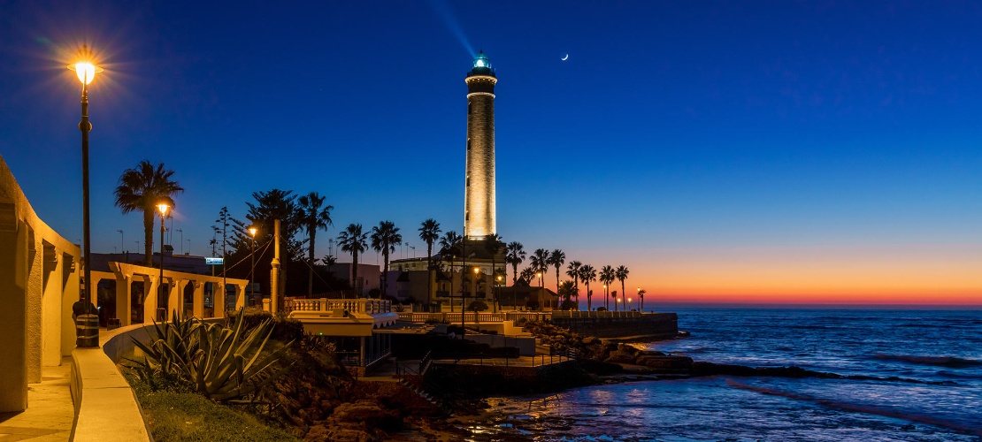 Faro de Chipiona en Cádiz, Andalucía