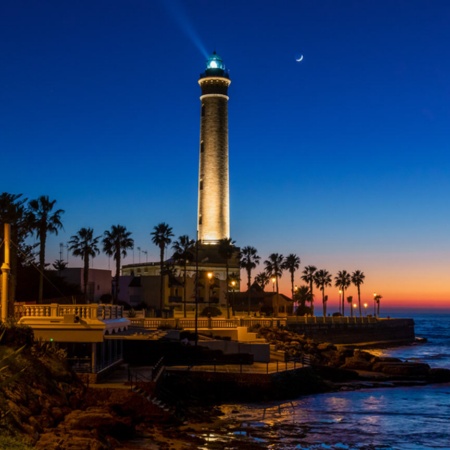 Chipiona lighthouse in Cadiz, Andalusia