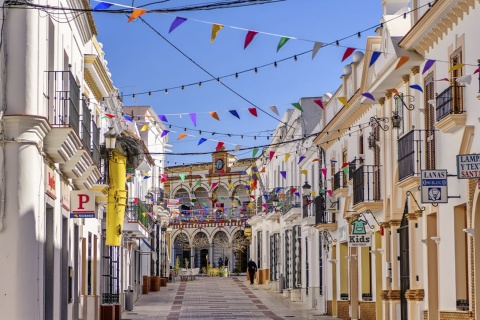 Straßen in Moguer, Huelva (Andalusien)