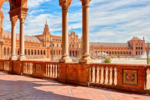 Plaza de España w Sewilli