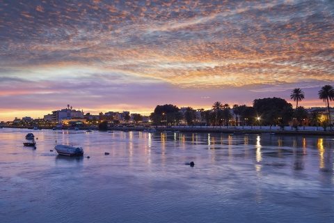 Panoramablick auf Puerto de Santa María (Cádiz, Andalusien)