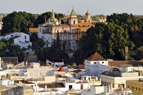 Vue panoramique de Sanlúcar de Barrameda, dans la province de Cadix (Andalousie)