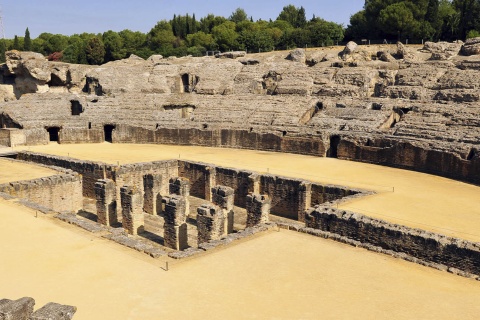 Ruinas romanas de Santiponce (Sevilla, Andalucía)