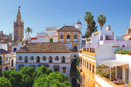 Panoramaansicht von Sevilla (Andalusien)