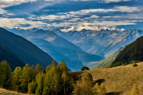 Vista dos Pirineus de Aragón