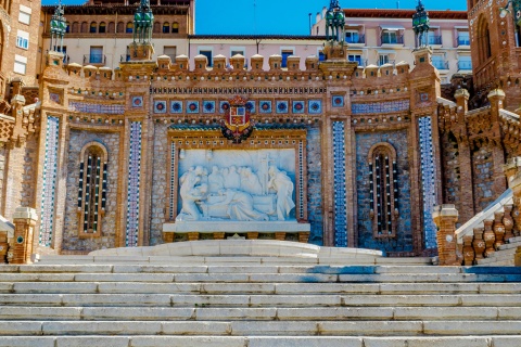 Stairs and fountain of Los Amantes de Teruel