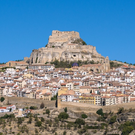 Blick auf Morella, Castellón