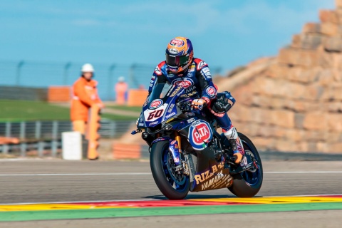 Michael Van der Mark sur le circuit Motorland Aragon