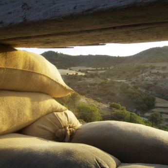 Beobachtungsschacht auf dem Monte Irazo, Aragonien