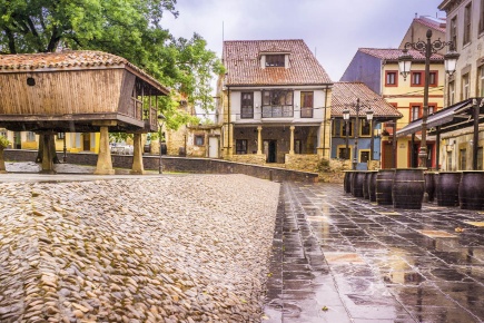 Plaza de Carbayedo beach in Avilés (Asturias)