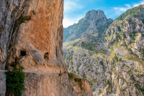 Wanderer auf der Ruta del Cares