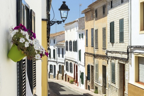 Rua de Alaior (Menorca, Ilhas Baleares)