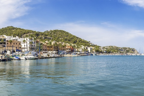 Veduta del porto di Andratx (Maiorca, Isole Baleari)