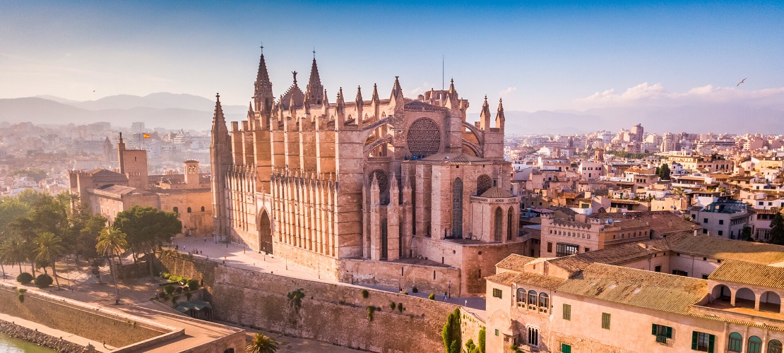 La Seu, Kathedrale von Palma, Luftaufnahme