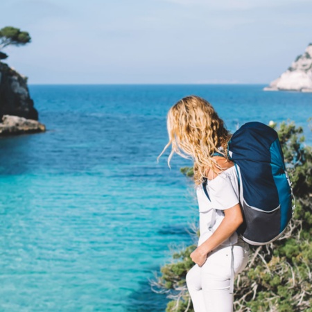 Touriste sur les îles Baléares