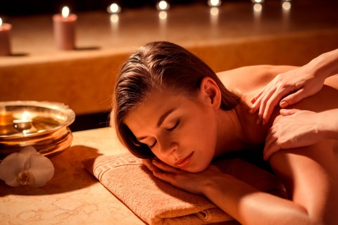 Massage in einem Spa