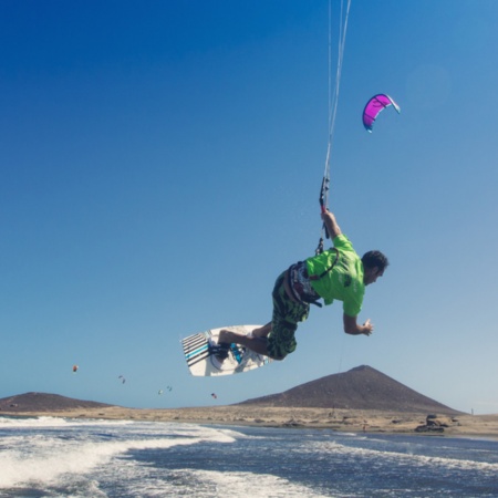 Kitesurf em El Médano, Tenerife (Ilhas Canárias)