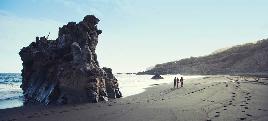 Entre amis sur une plage de Tenerife