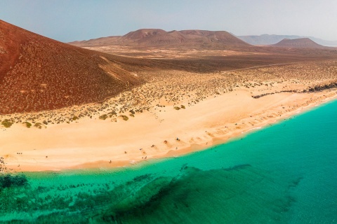 Widok na La Graciosa, Wyspy Kanaryjskie