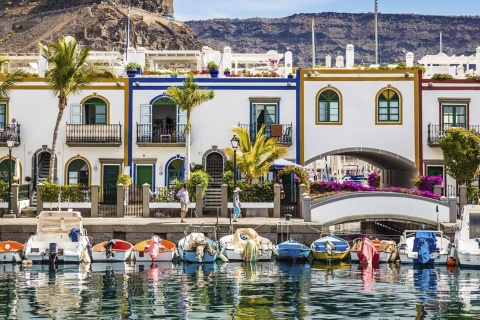 Port de Mogán, dans l’île de Grande Canarie (archipel des Canaries)