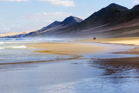 Plaża El Cofete w Pájara (Fuerteventura, Wyspy Kanaryjskie)