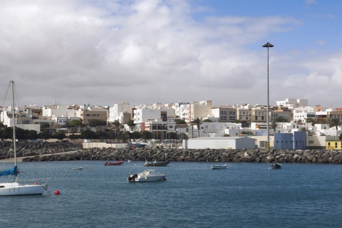 Panoramic view of Puerto de la Cruz on the island of Tenerife (Canary Islands)