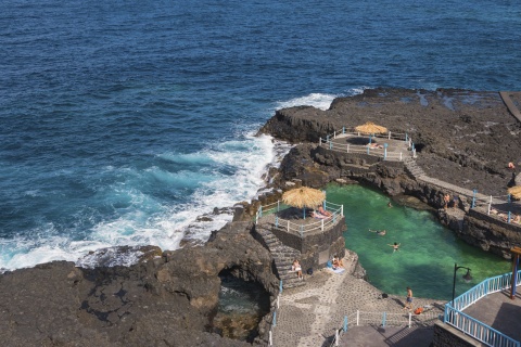 Piscines naturelles de Charco Azul à San Andrés y Sauces, dans l’île de La Palma (archipel des Canaries)