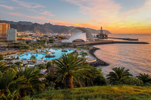 Santa Cruz de Tenerife nas Ilhas Canárias