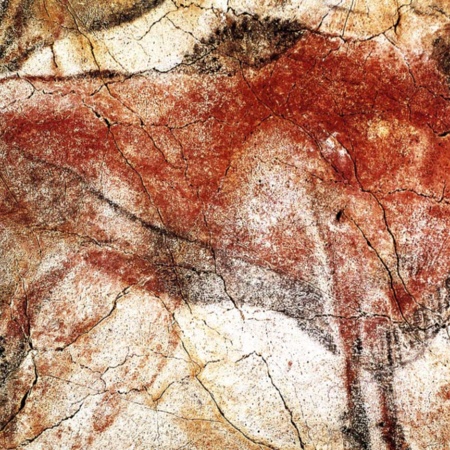 Detail of the Altamira caves in Santillana del Mar, (Cantabria)