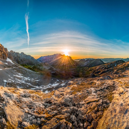 Widok panoramiczny na Picos de Europa