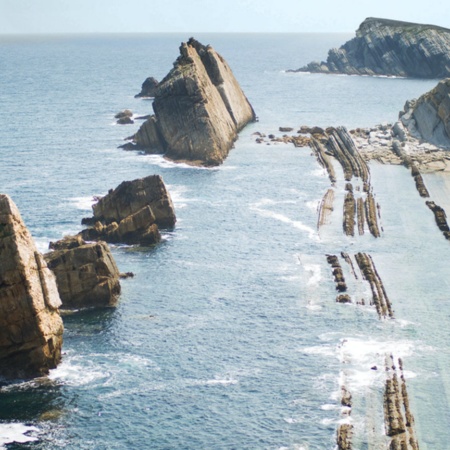 Plage de La Arnia en Cantabrie