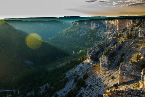 Paisagem do canyon do rio Lobos (Soria, Castilla y León)