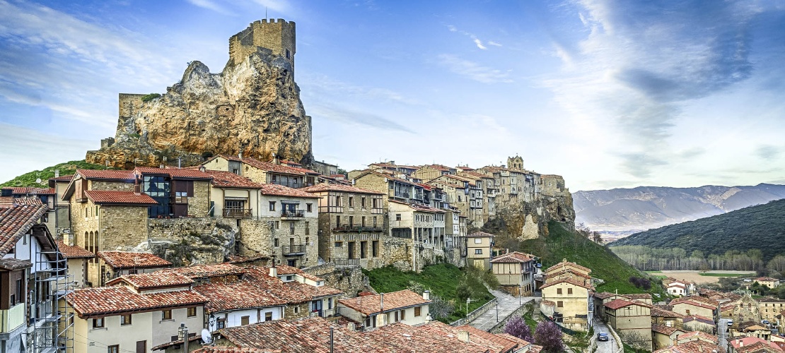 Panoramica di Frías, a Burgos (Castiglia e León)