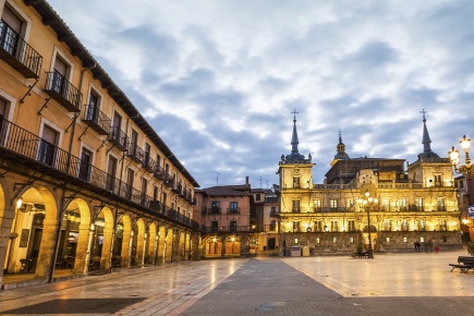 Plaza Mayor square in León (Castilla y León)