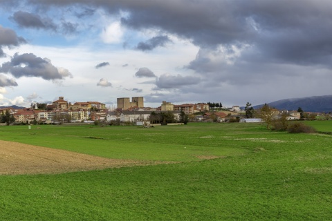 Panorâmica de Medina de Pomar, em Burgos (Castilla y León)